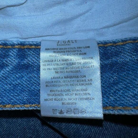 J. Galt Shanghai Jeans Women’s Size Small 31x29.5 Relaxed Straight 100% Cotton - Picture 4 of 8